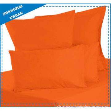 Solid Color Orange Cotton Bedsheet